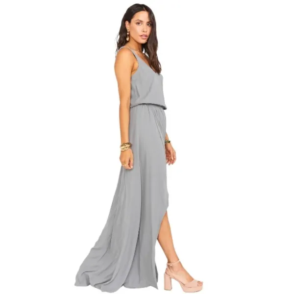 Show Me Your Mumu Gray‎ Kendall Maxi Dress Size Large New With Tags - Image 2