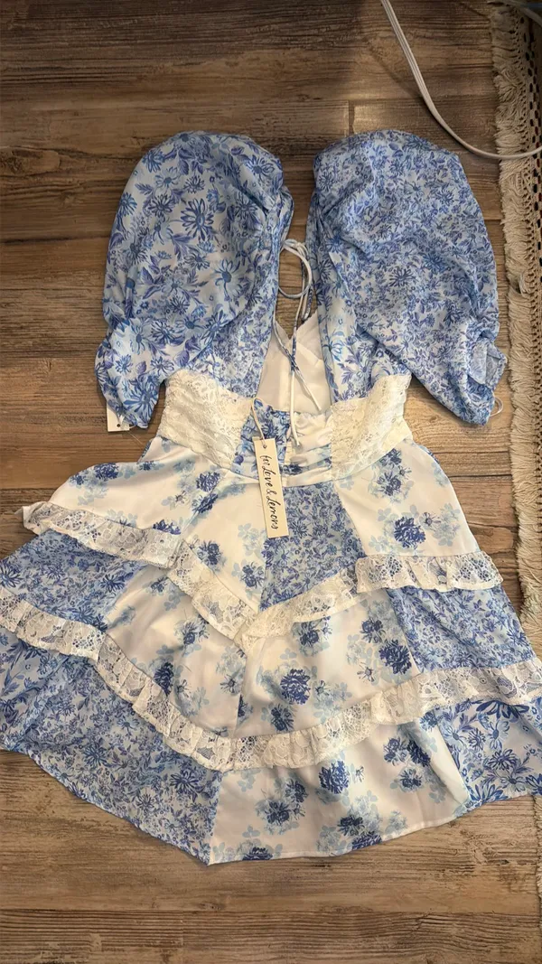 For Love & Lemons Dress Floral Mini - Image 3