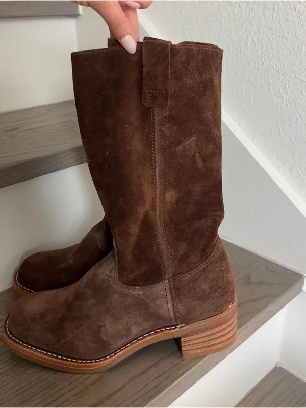 Frye Campus 12R Brown Boots in Brown Brownie Suede NWOB - Image 7