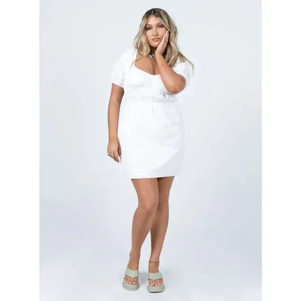 Princess Polly AVIANA MINI DRESS WHITE - Image 4