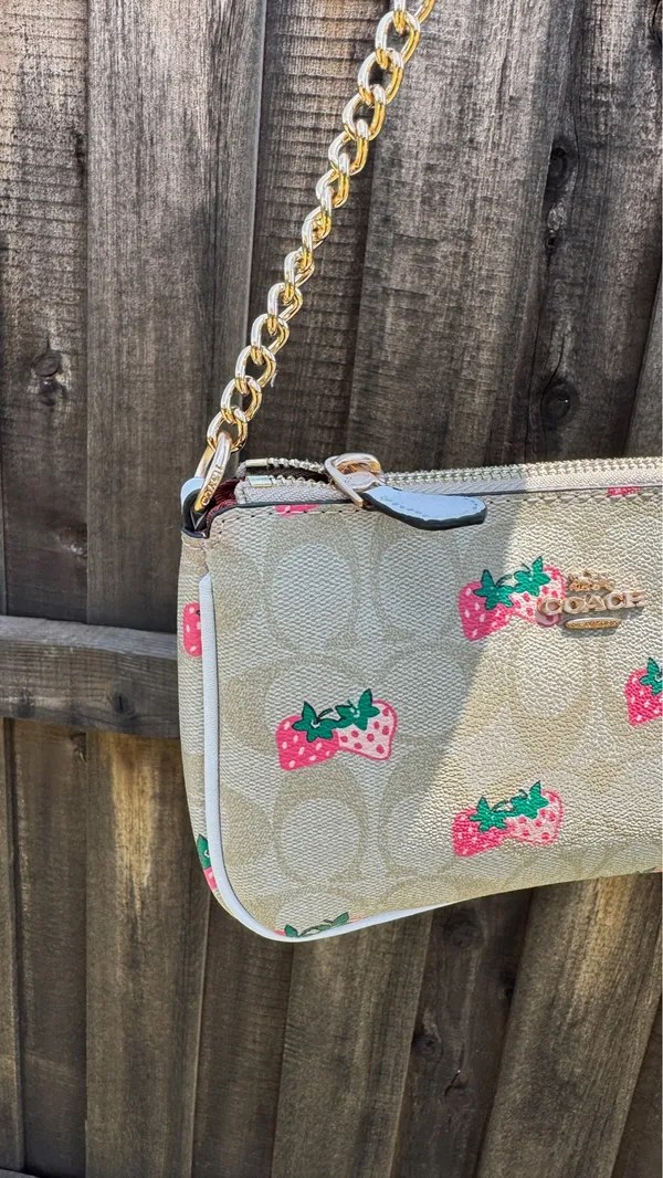 Coach Nolita 19 Strawberry Print Bag - Image 4