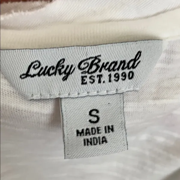 Lucky Brand White & Purple Embroidered Tank Small - Image 6