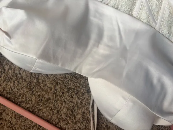 White Formal Dress Size L - Image 4