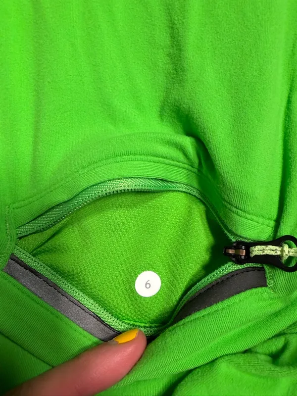 Lululemon bright Green Long Sleeve Quarter-Zip Performance sweatshirt Top 6 - Image 12