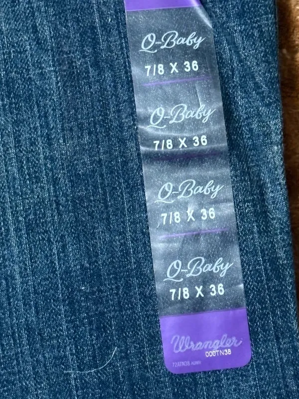 NWT New Wrangler Q-Baby Riding Jeans Mid-Rise Bootcut 7/8 X 36 Dark Wash - Image 9