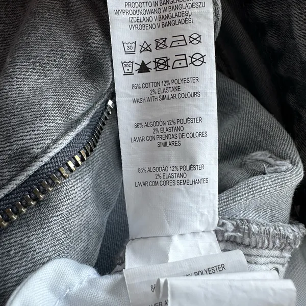 Primark Denim Co. Acid Wash Skinny Jeans in Gray Size 4 - Image 6