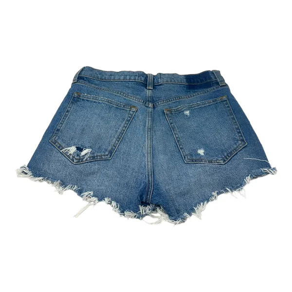 Abercrombie & Fitch High Rise Mom Shorts Distressed Denim Size 27 / 4 - Image 6