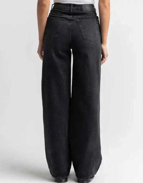 NWT - Urban Outfitters Puddle High Waist Denim Wide Leg Jean Goth Grunge - Image 2