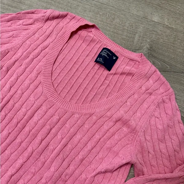 •AMERICAN EAGLE• PINK KNIT SWEATER - Image 5