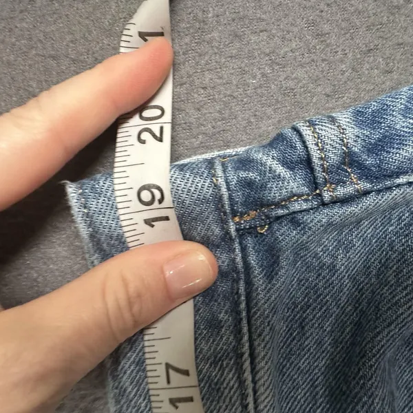 Aeropostale Curvy 90s Baggy Jeans Womens 18 Blue Light Wash High Rise Relaxed - Image 8
