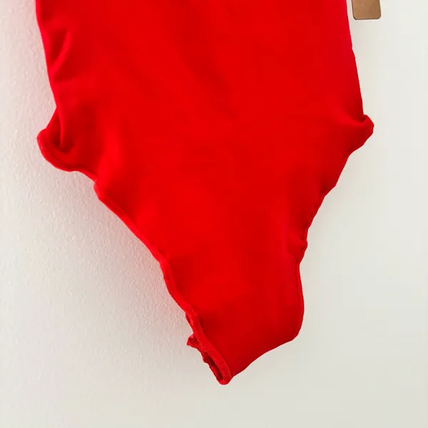 Skims x Lana Del Rey Seamless Sculpt Thong Bodysuit in Ruby - Image 6