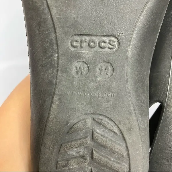 Crocs Sienna flats‎ black size 11 - Image 7