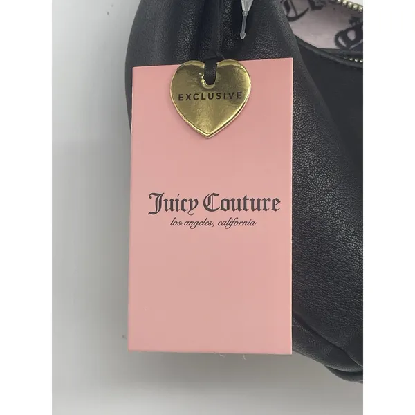 juicy couture bag NWT Black Handbag with‎ Gold Accents rowling satchel - Image 5