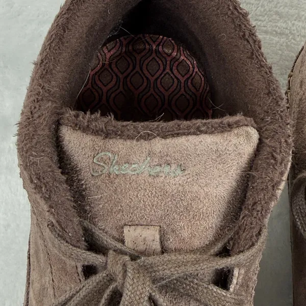 Skechers‎ Relaxed Fit Womens 10 Brown Suede Faux Fur Memory Foam Boots - Image 4