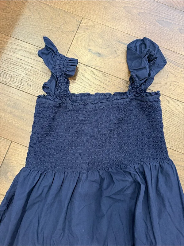 Kourt Women’s Navy Smocked Tiered Sundress Size Large - C60-038 - Image 2