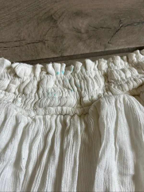 Nectar Clothing Boho Ruffled Mini Skirt in Cream - Image 5