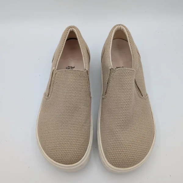 Birkenstock Oswego Sandcastle Beige Canvas Suede Slip On Sneakers Women 36 5 5.5 - Image 4