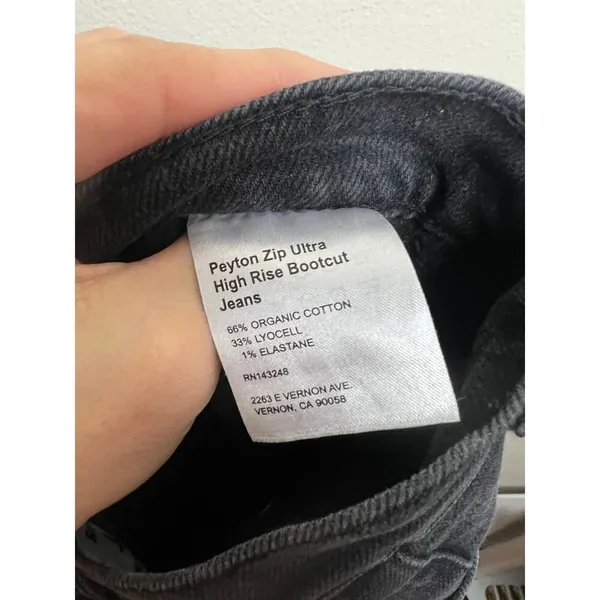 Reformation Peyton Zip Ultra High Rise Bootcut Jeans Sz. 25 - Image 7