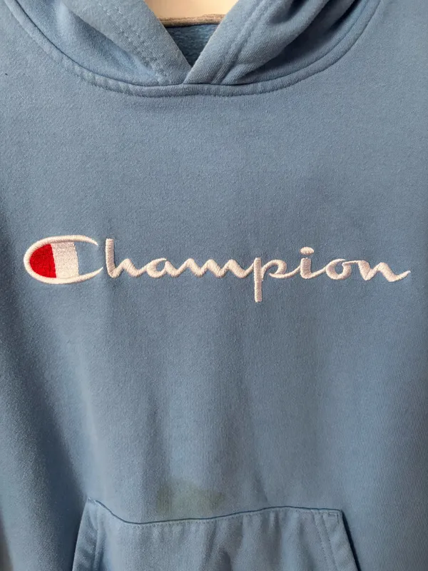 Baby Blue Champion Hoodie - Image 2