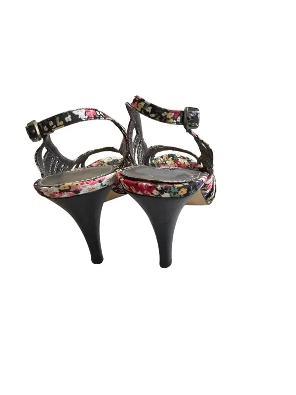 BANDOLINO Floral Peeptoe Slingback Heels Size 7 - Image 5