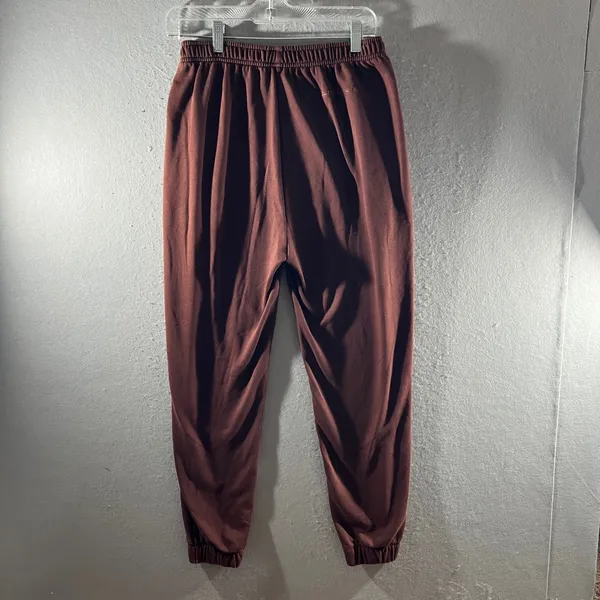 901 | Gymshark‎ Whitney Simmons Relaxed Fleece Jogger Sweatpants Brown Womens S - Image 2