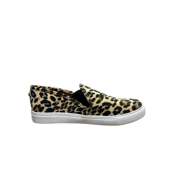 Steve Madden Safary Leopard Print Slip On Sneakers Animal Print Shoes Size 6.5 - Image 3