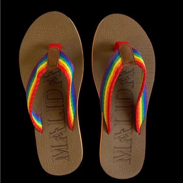 Malida Rainbow Colors Sandals‎ Size 8.5 - Image 5