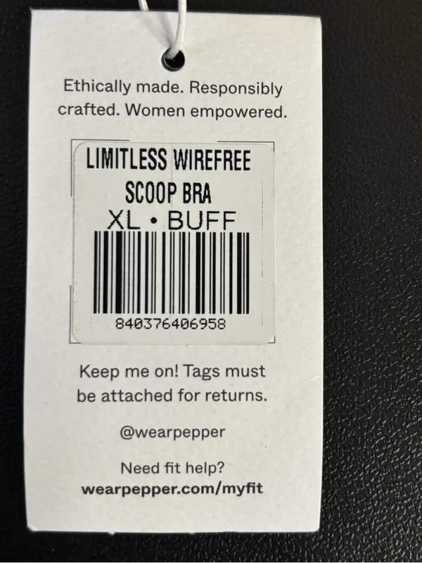 Pepper Limitless Wirefree Scoop Bra XL • BUFF - Image 4