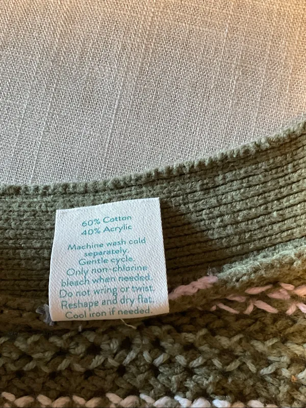 Olive Green Striped Cropped Button - Image 4