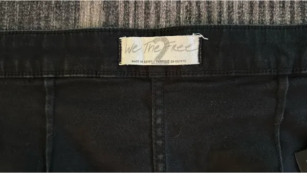 Free People Skirt Denim Black We The Free - Image 6