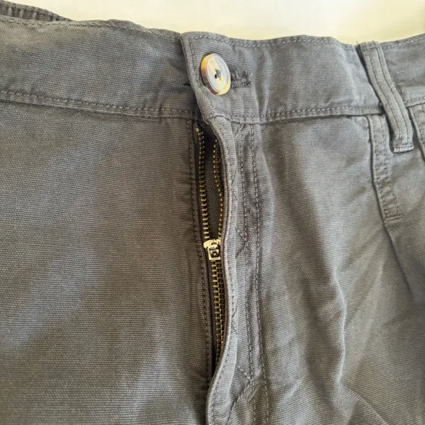 Aerie Charcoal Grey Cotton Lyocell High Waisted Shorts‎ XL Momcore Minimalist - Image 10