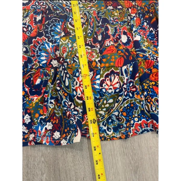 Roz & Ali Paisley Floral Dress 2X Boho Flowy Tiered Sleeveless Plus - Image 7