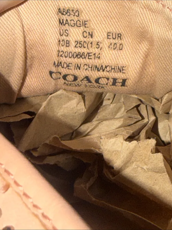 Coach Maggie Studded Slip On Sneakers Blush Pink Leather Shoes Women’s 10B - Image 7