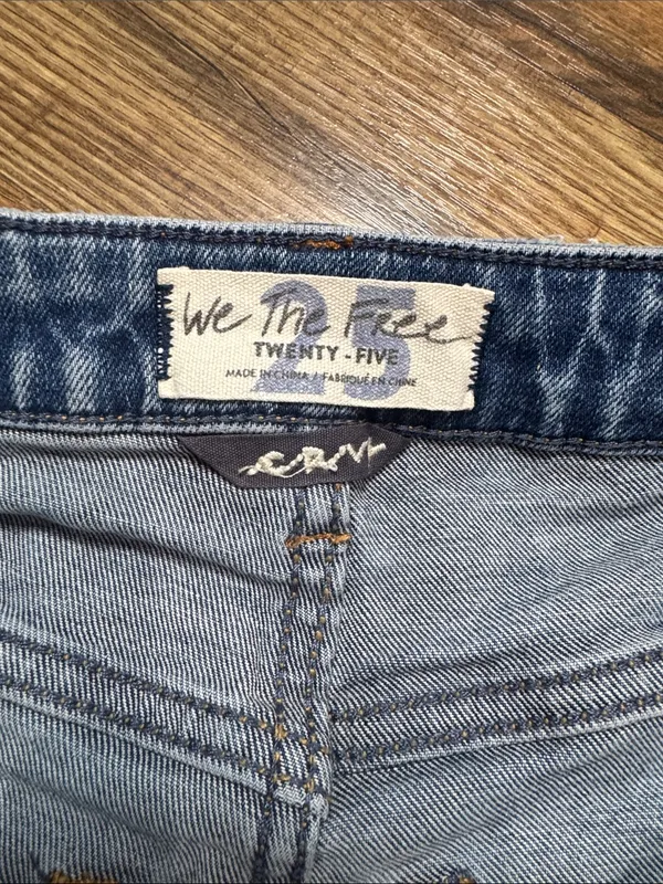 CRVY Free People We The Free Denim shorts Features - Image 7
