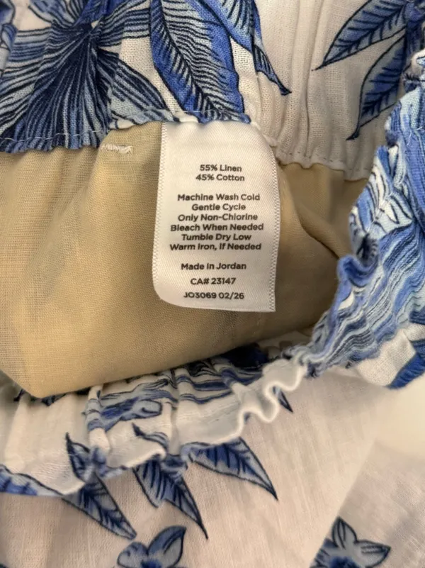 Talbots WASHED LINEN PULL-ON SHORTS - PAINTED PALMS - Image 5