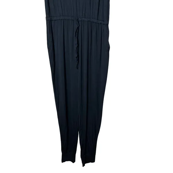 NWT Aerie Black Racerback Drawstring Waist Jumpsuit Women's‎ Size M - Image 3
