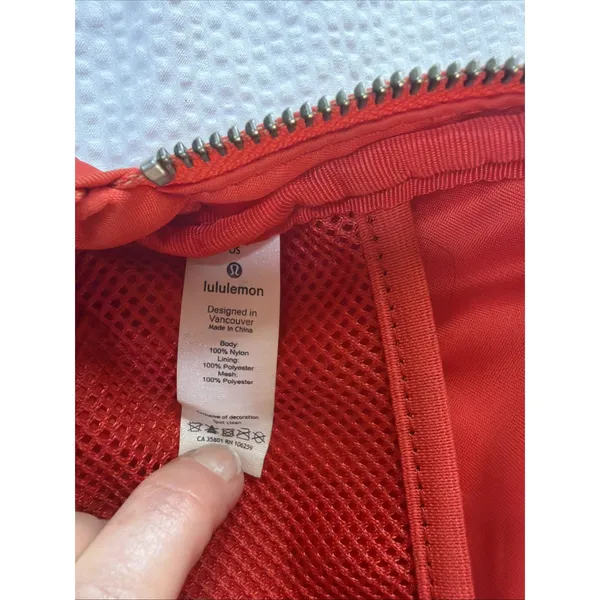 lululemon Everywhere Belt Bag Red Nylon Fanny Pack Crossbody - Image 5