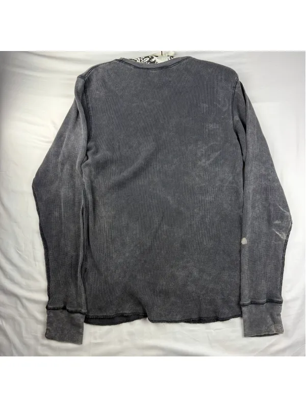 No Boundaries Sz Small Rock Roll Graphic Thermal Waffle Shirt Y2K Unisex Grunge - Image 3