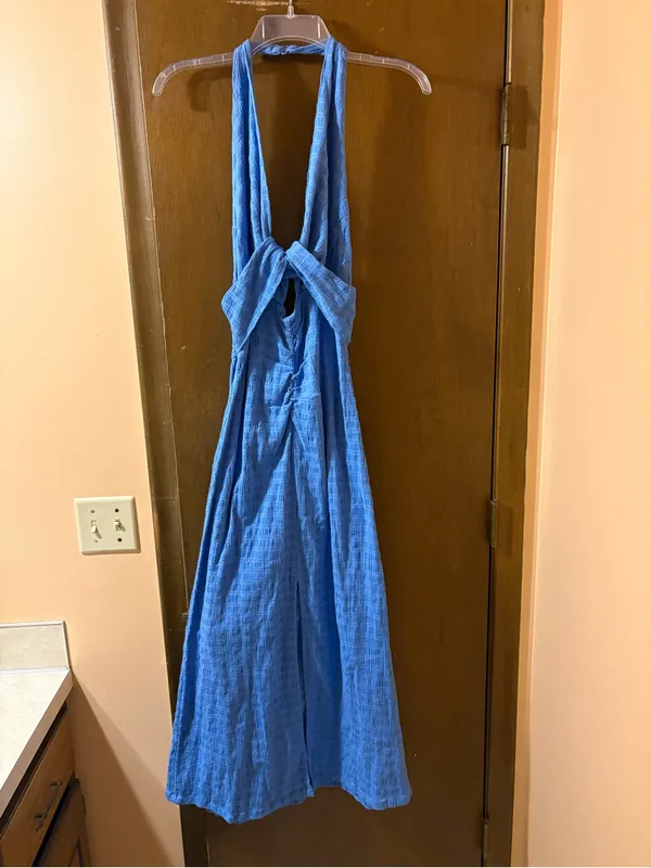Free People Nya Maxi Dress in Blue - Image 3