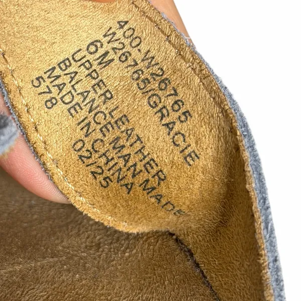 NEW White Mountain Gracie‎ Slide Light Blue Suede - Image 3