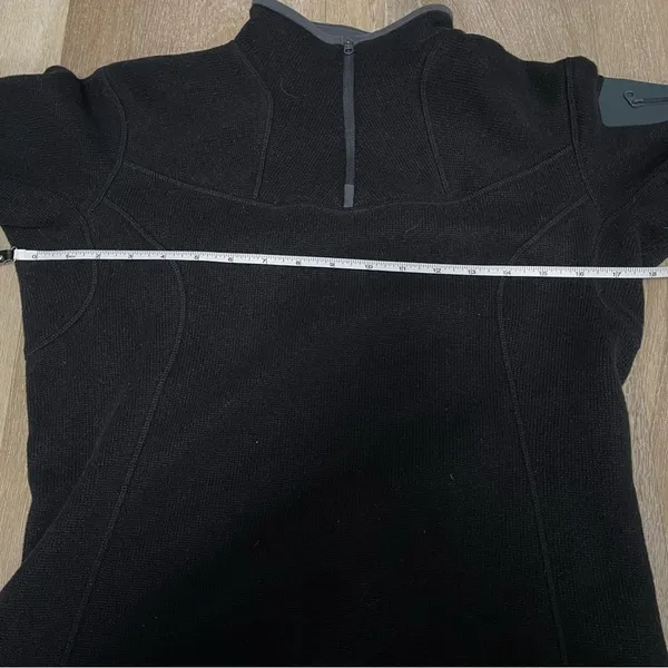 Arc’Teryx Fleece Quarter Zip Pull Over Black Size XS - Image 6