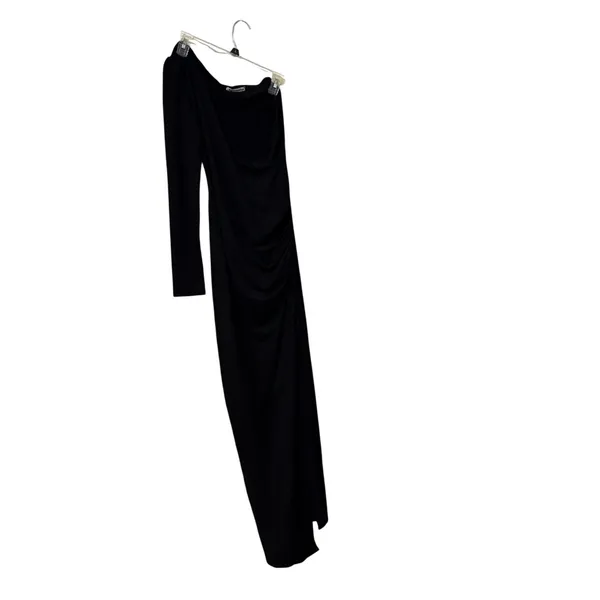 Reformation Black Nostra One Shoulder Slit Maxi Dress Size Large - Image 2