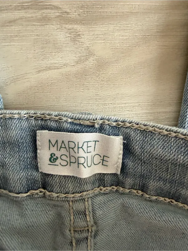 Market & Spruce Mr. Wide Leg Vintage Stretch Jeans Light Blue Size 6 NWT - Image 11