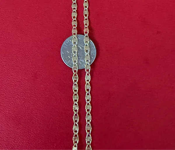 14k gold plated necklace 22 inch - Image 2