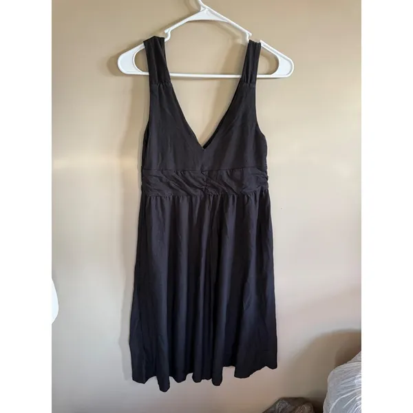 Patagonia Womens Black Casual‎ Sundress Sleeveless V Neck Organic Cotton Blend - Image 2