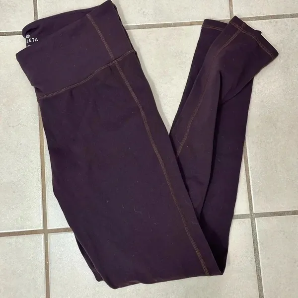 Athleta Purple‎ Women’s Athletic Yoga Running Full length Leggings Size M - Image 9