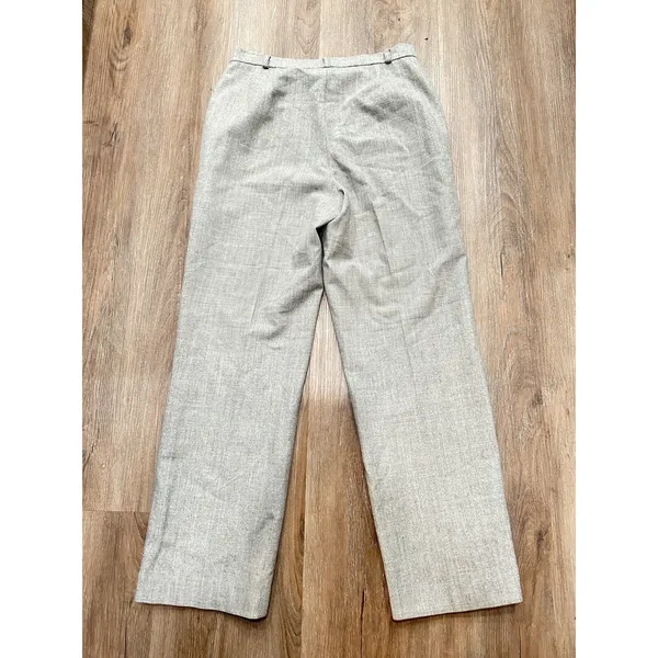 Neiman Marcus‎ Pants Women's 6 Beige Straight Leg Made In The USA - Image 3