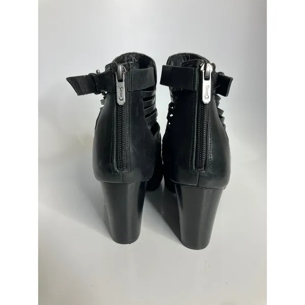 Circus by Sam Edelman Talon Ankle Boots Womens 7M Black Excellent‎ Caged Strappy - Image 4