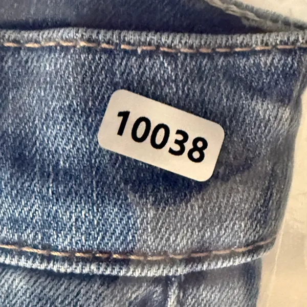 Mother The Insider Ankle Fray Jeans Beyond The Sky Blue Button Fly Size 25 - Image 14