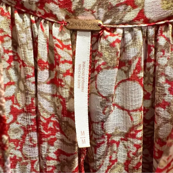 FREE PEOPLE Feeling Groovy floral boho maxi dress, size M - Image 9